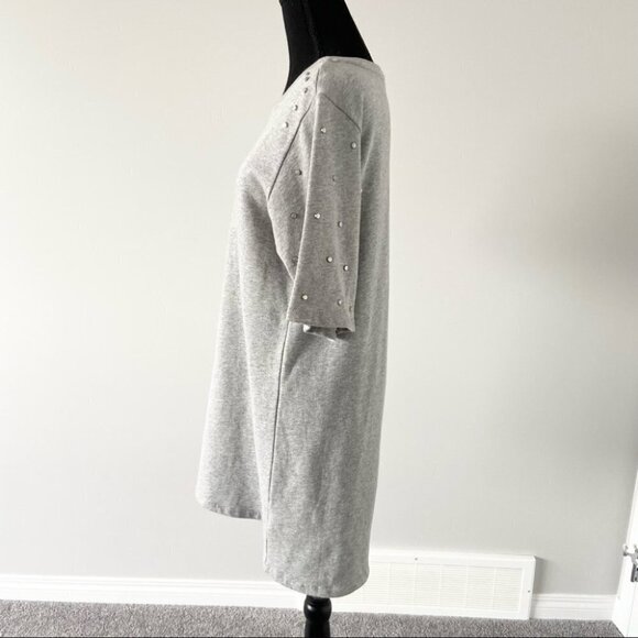 Jane & Delancey Studded Batwing Sleeve Sweatshirt Dress - Picture 3 of 15